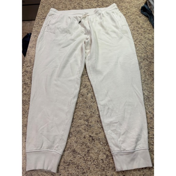 The North Face Womens XXL Cream Cropped Jogger Sweatpants 2X - Picture 1 of 7
